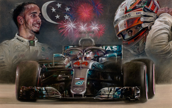 Victory At Singapore - Lewis Hamilton - Singapore 2018 